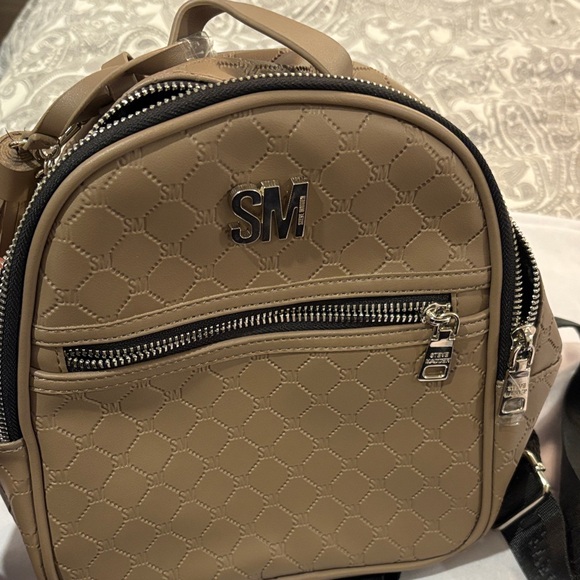 Steve Madden Beige Mini Backpack - Picture 1 of 5